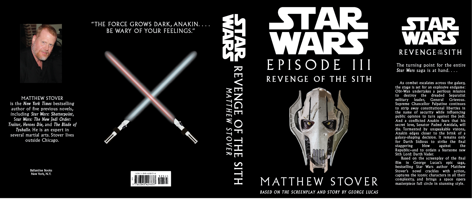 book sleeve redesign for Star Wars Revenge of the Sith